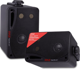 Pyle Bluetooth Luidsprekers - Outdoor Draadloze Bluetooth Speakers- Waterdichte 3-Weg Speaker- Geschikt voor Patio en Binnengebruik - Zwart