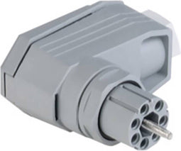 Hirschmann 931 435-106-1 Netstekker N Bus, haaks Totaal aantal polen: 6 + PE 5 A Grijs 1 stuk(s)