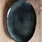 Dutch Rose Organic Ovale schaal - Serveerschaal - Stoneware Handgemaakt - 40x28cm - Groen