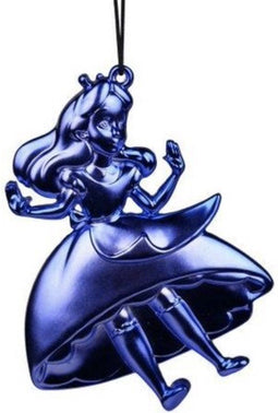 Ornament metaal alice blauw l12cm