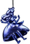 Ornament metaal alice blauw l12cm