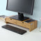 SoBuy FRG198-N - Monitorstandaard - 2 Laden - Bamboe - 18 x 45 x 11 cm