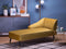 Beliani ALSVAG - Chaise longue - Geel - Fluweel