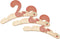 Tender Toys Eekhoorn - Kledinghangers Hout 26,8 cm - Set van 3 (3 stuks)