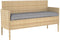 vidaXL - Ligbedkussens - voor - Bank - 2 - st - Grijs - 150x40x8 - cm - Oxford - Stof
