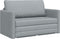 vidaXL - Vloersofa - Bed - 2-in-1 - Lichtgrijs - 124x71x78 - cm - Stof