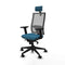 Piqueras y Crespo 2D066N2 - Bureaustoel - Hoofdsteun en armleuning - Grijs Groene benzine