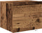 vidaXL - Nachtkastjes - met - LED-verlichting - 2 - stuks - Wandgemonteerd - Oud - Hout