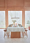 oyoy living gestreept tafelkleed - olijf - 140x260 cm