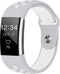 iMoshion Bandje Geschikt voor Fitbit Charge 2 - iMoshion Siliconen sport band ronde drukknoop zonder pinnetje - Grijs