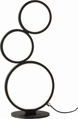 TRIO RONDO - Tafellamp - Dimbaar - Zwart mat - 17W SMD LED