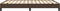 vidaXL - Bedframe - kunstleer - bruin - 140x200 - cm