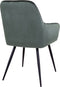 House Nordic Harbo Eetkamerstoel - Luxe Velvet - Groen (set van 2)