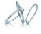 Diamonfire - Zilveren bangle 60 mm - Zirkonia in railzetting