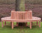 VKT Tuinbank Teak Boombank, Binnen-/buitendiameter: 110/220 cm, Hoogte 90 cm, Zithoogte 46 cm. Inclusief bevestigingsmaterialen