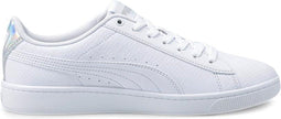 PUMA Vikky v2 Sig-Iri - Dames Sneakers - Imitatieleer - Puma White-Puma Silver - Maat 39