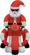 vidaXL - Kerstman - opblaasbaar - LED - 156 - cm