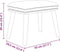 vidaXL - Voetenbank - 45x29,5x35 - cm - stof - blauw