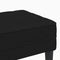 vidaXL - Zwarte - Bank - 113x57x39 - cm - Stof