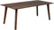 Old Inn - Eetkamertafel Mango walnoot met houten poot 200x100 cm