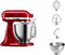 KitchenAid Artisan 5KSM185PSECA - Keukenrobot - 4,8L + 3L RVS kom - Appelrood