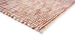 Brink en Campman - Grain 13502 Vloerkleed - 160x230 - Rechthoek - Laagpolig,Structuur Tapijt - Landelijk - Rood, Roze, Wit