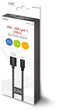 Savio CL-129 - USB A naar USB C - 2 m - Zwart