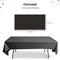 Partizzle 2x Plastic Wegwerp Tafelkleed - 274 x 137 cm - Waterafstotend - Zwart