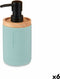 Zeepdispenser Blauw Hout Hars Plastic (6 Stuks)