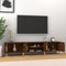 vidaXL - Tv-meubel - 180x31,5x40 - cm - bewerkt - hout - bruin - eikenkleur