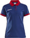 Craft Pro Control Polo Dames - Sportpoloshirt - Korte mouw - Marine / Rood - M