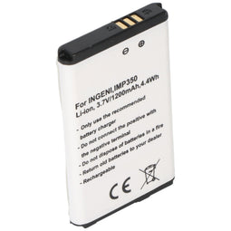 Battery suitable for Ingenico, IMP350, Li-ion, 3.7V, 1200mAh, 4.4Wh
