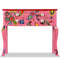 vidaXL - Wandtafel - handgeschilderd - massief - mangohout - roze