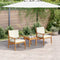 vidaXL - Tuinstoelen - 2 - stuks - met - kussens - in - massief - acaciahout