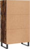 vidaXL - Schoenenkast - 60x35x105 - cm - bewerkt - hout - gerookt - eikenkleurig