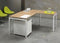 Hoogte verstelbaar hoekbureau Kubus breed 180CM diep 160CM bladkleur Speciale Kleur framekleur Wit (RAL9010) wingzijde Links