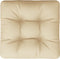 vidaXL - Palletkussen - 58x58x10 - cm - stof - beige