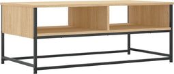 vidaXL - Salontafel - 100x51x40 - cm - bewerkt - hout - sonoma - eikenkleurig