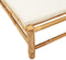 vidaXL - Ligstoel - met - kussens - 55x199x30 - cm - bamboe
