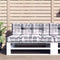 vidaXL - Palletkussens - 2 - st - ruitpatroon - stof - grijs