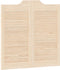 vidaXL - Draaideuren - louvredesign - 2-paar - 80x80 - cm - massief - grenenhout