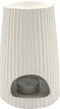 Scentchips® Rib Rond Waxbrander - Geurbrander - Oliebrander - Wax Melts Brander - Aromabrander - Ook Geschikt Voor Essentiële Oliën - Geurolie - Waxmelts - Wit