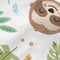 Verstelbaar onderlaken HappyFriday Moshi Moshi Happy Sloth Multicolour 90 x 200 x 32 cm