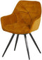 Eetkamerstoel Vince Okergeel Velvet | Le chair