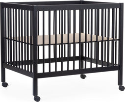 Childhome Park PA97 - Box met wieltjes - Verstelbare bodem - Zwart - 98 x 78 x 82 cm