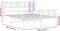 vidaXL - Bedframe - met - hoofd- - en - voeteneinde - metaal - wit - 160x200 - cm