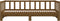 vidaXL - Slaapbank - uitschuifbaar - 2x(80x200) - cm - grenenhout - honingbruin