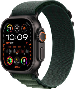 Apple Watch Ultra 2 - 4G - 49mm - Zwart Titanium - Groen
