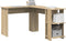 vidaXL - Hoekbureau - met - Opbergruimte - in - Sonoma - Eik - 140x113,5x75cm