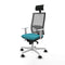 Bureaustoel met hoofdsteun Piqueras y Crespo 4B026N1 Turkoois